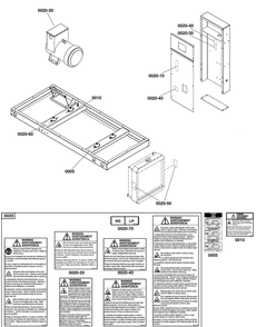 Decals Group - Base Diagram and Parts List for 080084-00  Briggs and Stratton Generator